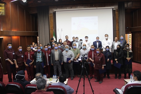 برگزاری مراسم تقدیر از کارگران نمونه با حضور شهردار منطقه شش تهران در بیمارستان شریعتی 